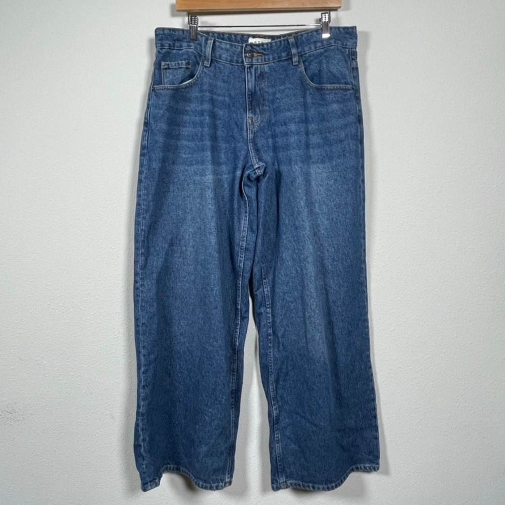 Motel Denim Wide Leg‎ Jeans Men W32 L32 Blue Baggy 90s Streetwear Retro Skate